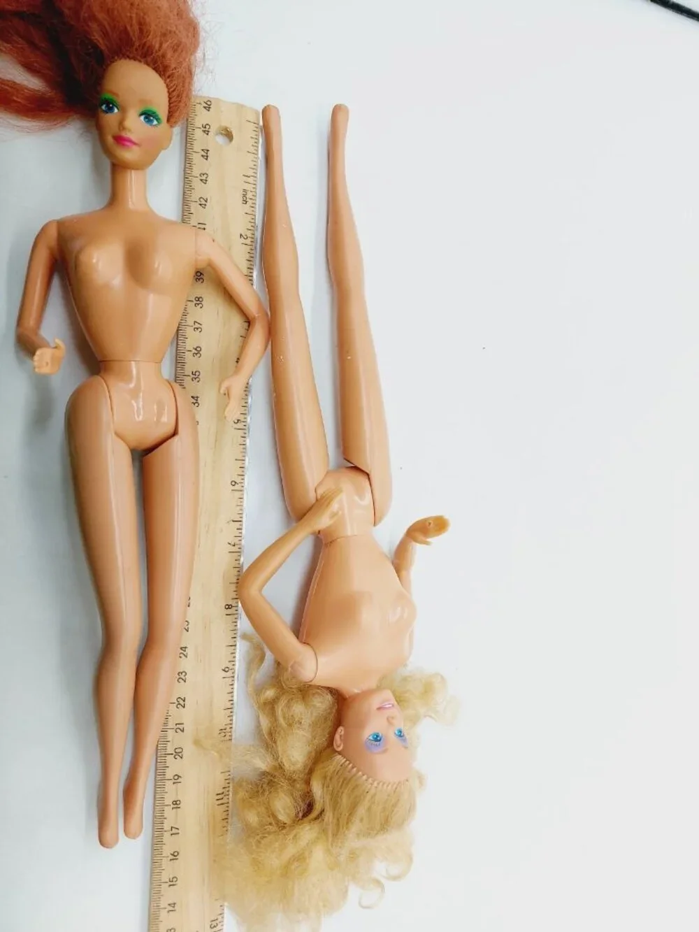 Barbie 1 Blonde 1966 And 1 Red Hair 1985 Mattel Lot Of 2